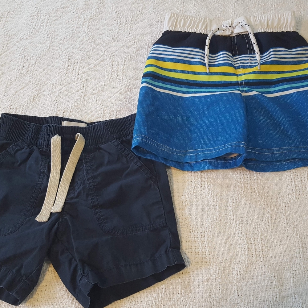 Toddler Boys Size 12-18 Month's Shorts & Swimsuit